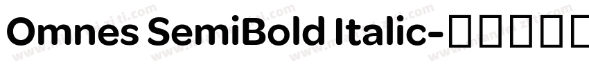Omnes SemiBold Italic字体转换